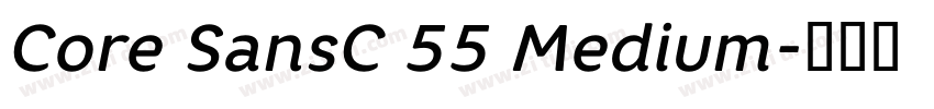 Core SansC 55 Medium字体转换